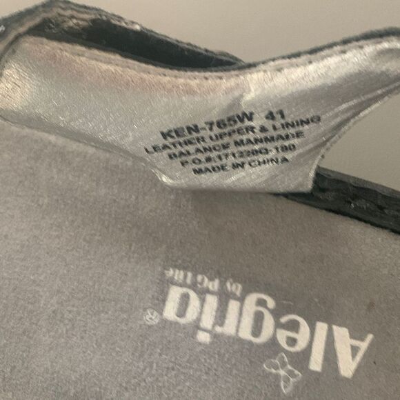 ALEGRIA  Black Sandals 10.5 - Picture 4 of 6